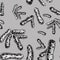 Illustration of Mycobacterium tuberculosis complex on grey background