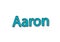 Illustration, name aaron isolated in a white background