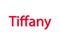 Illustration, name tiffany isolated in a white background