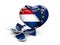 Illustration of Netherlands NLexit, European Union broken