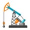 Illustration of oil pumpjack.