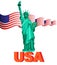 Illustration Patriotic United States of America