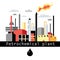Illustration petrochemical plant