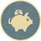 Illustration Piggy Bank Icon For Personal And Commercial Use.