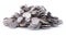 Illustration of pile of coins, shiny, metallic, 3d rendering