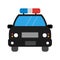 Illustration Police Car Icon For Personal And Commercial Use.