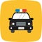 Illustration Police Car Icon For Personal And Commercial Use...