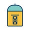 Illustration Postbox Icon For Personal And Commercial Use.