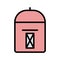 Illustration Postbox Icon For Personal And Commercial Use.