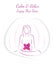 Illustration poster pregnancy happy time Trimesters nucleation and growth of the child Calm and Relax Enjoy this time