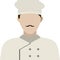 Illustration profile icon, avatar chef, male