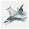 illustration of a protected fighter plane on a white background 6