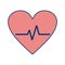 Illustration Pulse Rate Icon For Personal And Commercial Use.