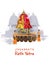 illustration of Rath Yatra Lord Jagannath festival Holiday background celebrated in Odisha, India