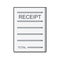 Illustration Receipt Icon For Personal And Commercial Use.