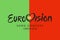 Illustration on red and green background Eurovision Song Contest 2018 Lisbon