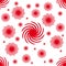 Illustration of red swirls on white background, a beautiful fancy wallpaper