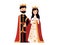 Illustration of Regal King and Queen in Timeless Court