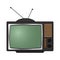 Illustration of retro tv Vintage icon for screen wallpaper design.  illustration. Isolated . Communication icon symbol.