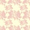 Illustration roses. Flowers on a pink background. Seamless pattern.