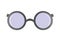Illustration of Round Glasses with Blue Lenses