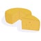 Illustration of a round shape hard cheese. sectional cheese. the concept of dairy products, cheese dairy.