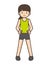 Illustration of a runner girl