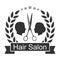 Illustration Scissor For Hair Salon Vintage Logo Design