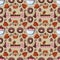 Illustration of seamless pattern_5_of sweet pastries, cupcake ca
