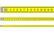 Illustration of a seamless yellow classic tape measure tool with meters and centimeters for mason and construction equipment