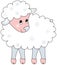Illustration of sheep.