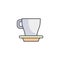 Illustration of simple coffee cup