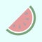 Illustration of a slice of watermelon