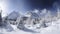 illustration,slovakia winter mountain, ai generative