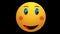 Illustration smiley and happy emoji in an alpha channel. High-resolution.