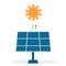 Illustration of solar power alternative energy