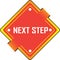 Illustration of solution next step  button with colourful design