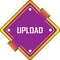Illustration of solution upload button with colourful design