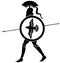 Illustration Spartan warrior