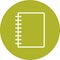 Illustration  Spiral Notebook Icon For Personal And Commercial Use.