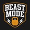 Illustration Sport Theme With Text BEAST MODE