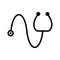 Illustration  Stethoscope Icon For Personal And Commercial Use.