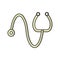 Illustration  Stethoscope Icon For Personal And Commercial Use.