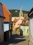 Illustration of streets of Sighisoara