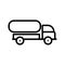 Illustration Tank Truck Icon For Personal And Commercial Use.