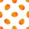 Illustration on theme big colored seamless mango