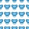 Illustration on theme seamless pattern baby pacifiers