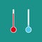 Illustration of thermometers