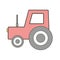 Illustration  Tractor Icon For Personal And Commercial Use.
