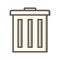 Illustration Trash Icon For Personal And Commercial Use.